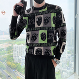 MY15-P60-控90-社会小伙秋冬新款圆领套头潮牌针织衫毛衣男，男装针织衫/毛衣，电商A370
