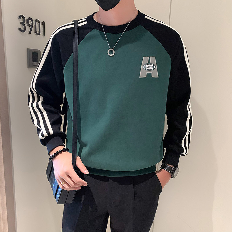 秋季新款个性潮牌撞色卫衣男潮牌W38-P65,男装卫衣,电商A370