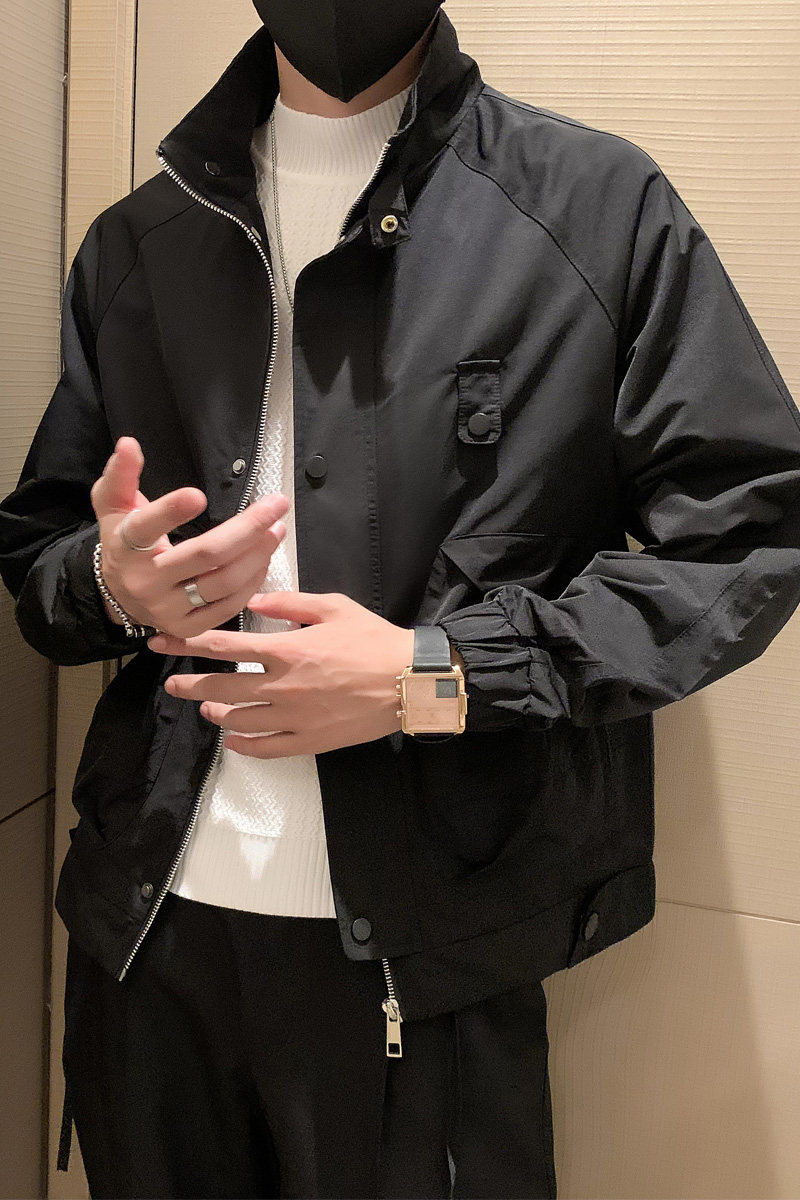 JK31-P98-控138秋季新款潮牌工装立领休闲夹克男,男装夹克,电商A370