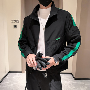A370-JK27-P88-控108 社会小伙秋冬新款夹克外套男 黑2图片