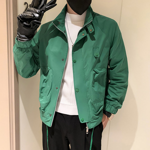 JK31-P98-控138秋季新款潮牌工装立领休闲夹克男