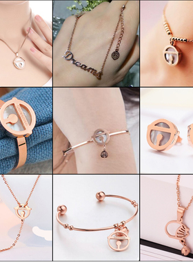 机器猫项链贝壳玫瑰18k项链