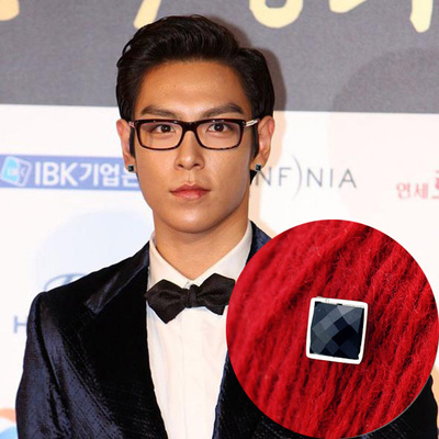 多切面黑玛瑙钛钢耳环