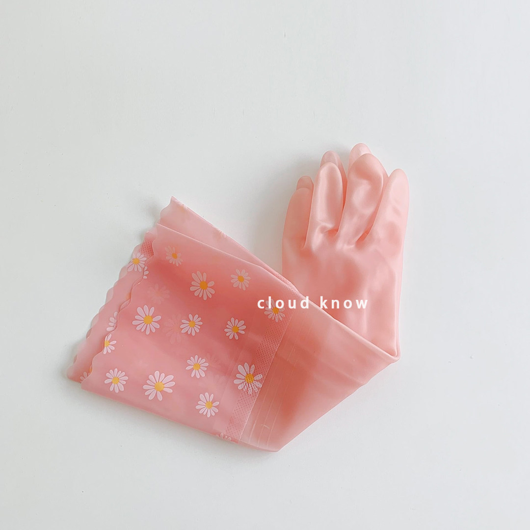 Durable, Thin Rubber Gloves for Kitchen & Laundry - Jelly Hues - Product image 3