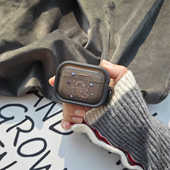 高级感黑色太空人宇航员适用AirPodsPro3保护套1 2代苹果无线蓝牙耳机壳3代Pro2防摔硅胶盒AirPods4代5代潮牌