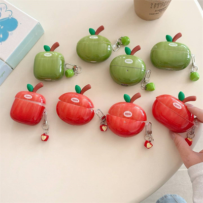 创意立体苹果华为耳机防摔壳