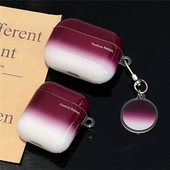 小众文艺渐变酒红4代耳机套适用苹果AirPodsPro3无线蓝牙保护套1 2代3代硅胶套ins华强北5代防摔壳Pro2保护套