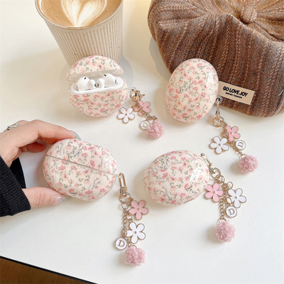 华为freebudsPro3碎花蓝牙耳机壳