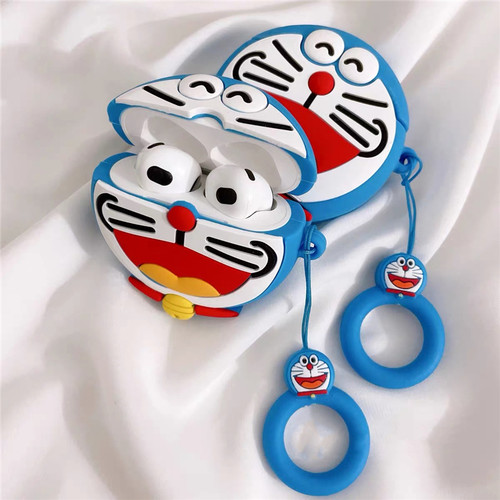 苹果AirPods叮当猫蓝牙耳机壳