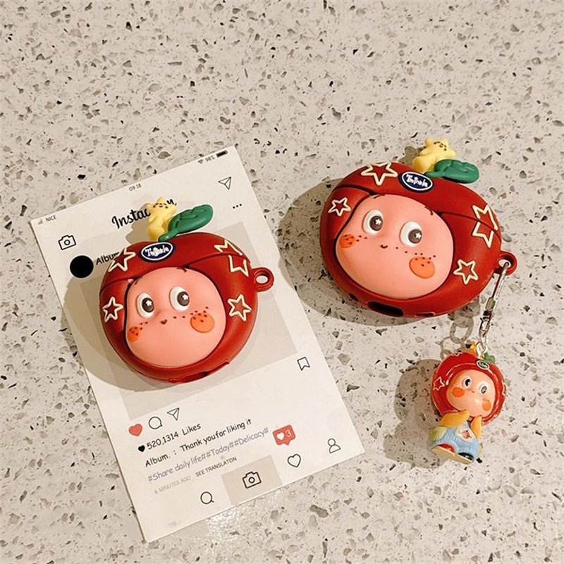 彩雕适用AirPods4代软壳创意可爱