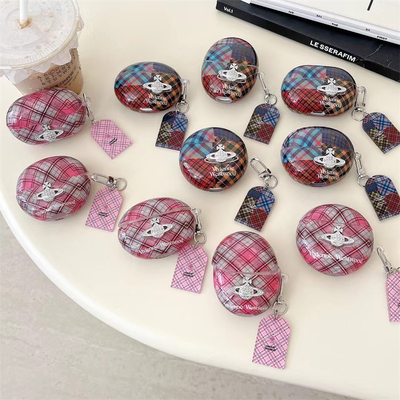 创意复古格子土星耳机壳