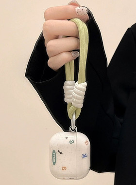 苹果蓝牙耳机壳简约字母AirPods