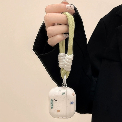 苹果蓝牙耳机壳简约字母AirPods
