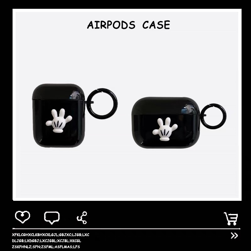 苹果蓝牙耳机壳米奇手套AirPods