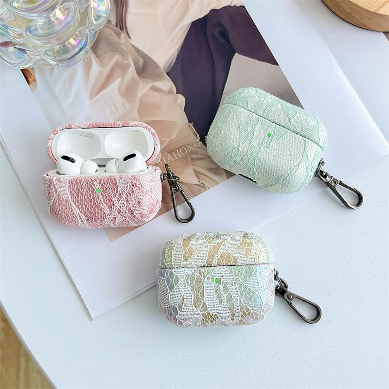 高级感炫彩蕾丝耳机壳