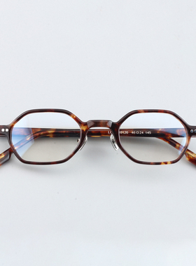 日本进口赛璐珞骚气多边形镜架个性复古框男手工方形近视10120