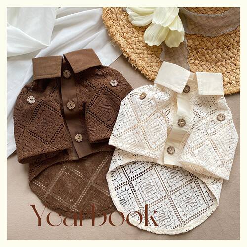 bluetime宠物棉镂空钩花防晒衣