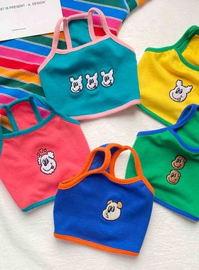 bluetime网红风夏季猫咪衣服防掉毛薄款无袖小吊带泰迪夏装小型犬