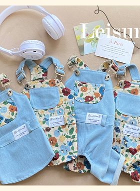 邂逅春天～2025春季宠物情侣装泰迪柯基背带裤猫咪衣服春夏四脚衣