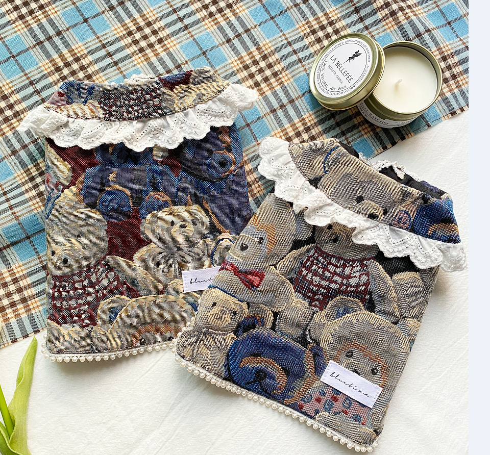 浪漫英式熊小姐 泰迪狗衣服秋装加厚宠物大衣小型犬猫咪衣服秋冬