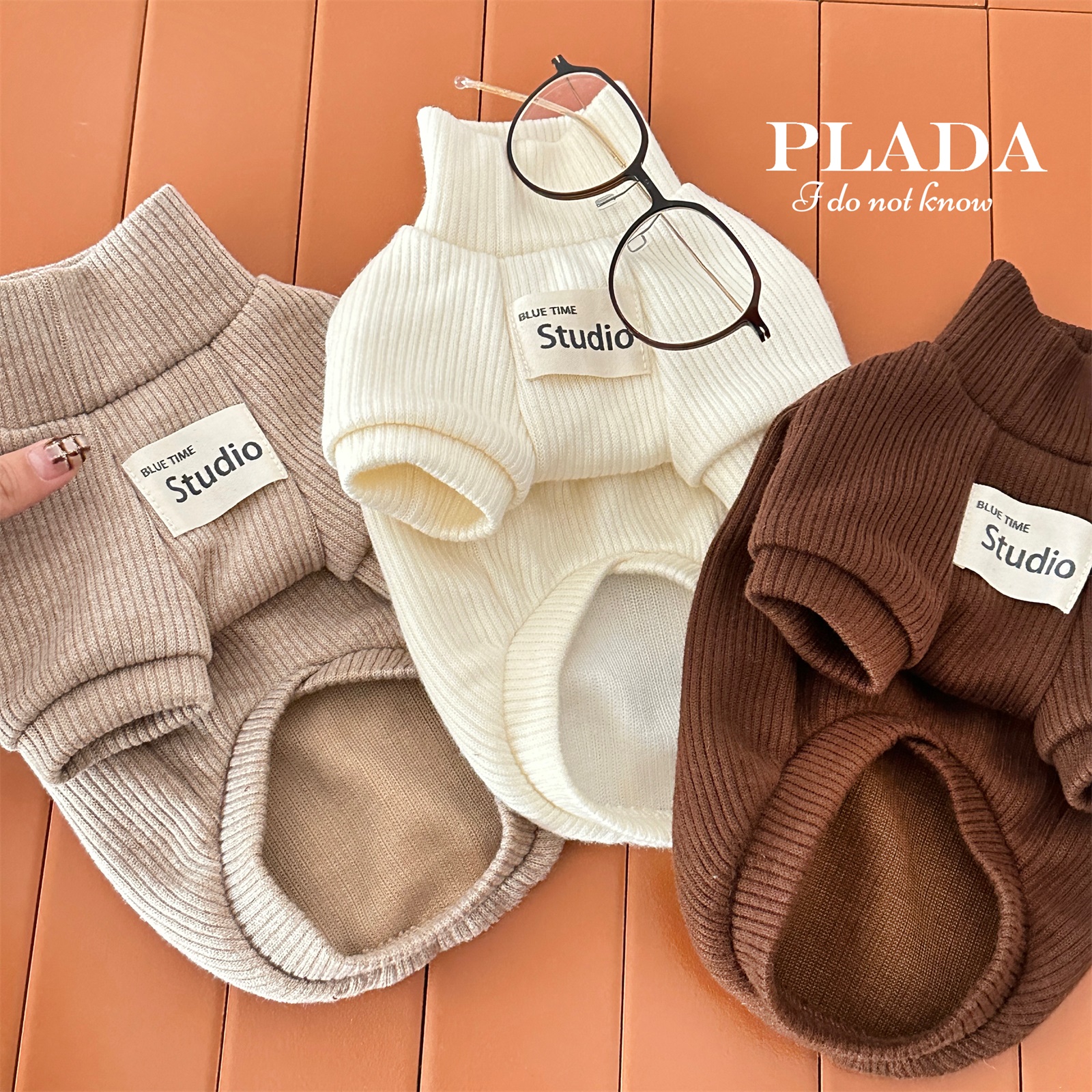 焦糖炒米基础打底衫狗狗衣服