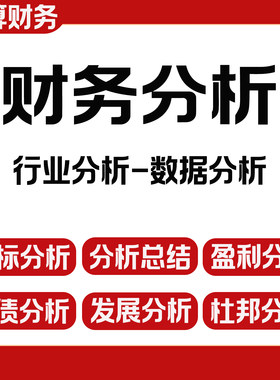 2026财务报表分析编制年度财务总结估值分析比率分析代做满意为止