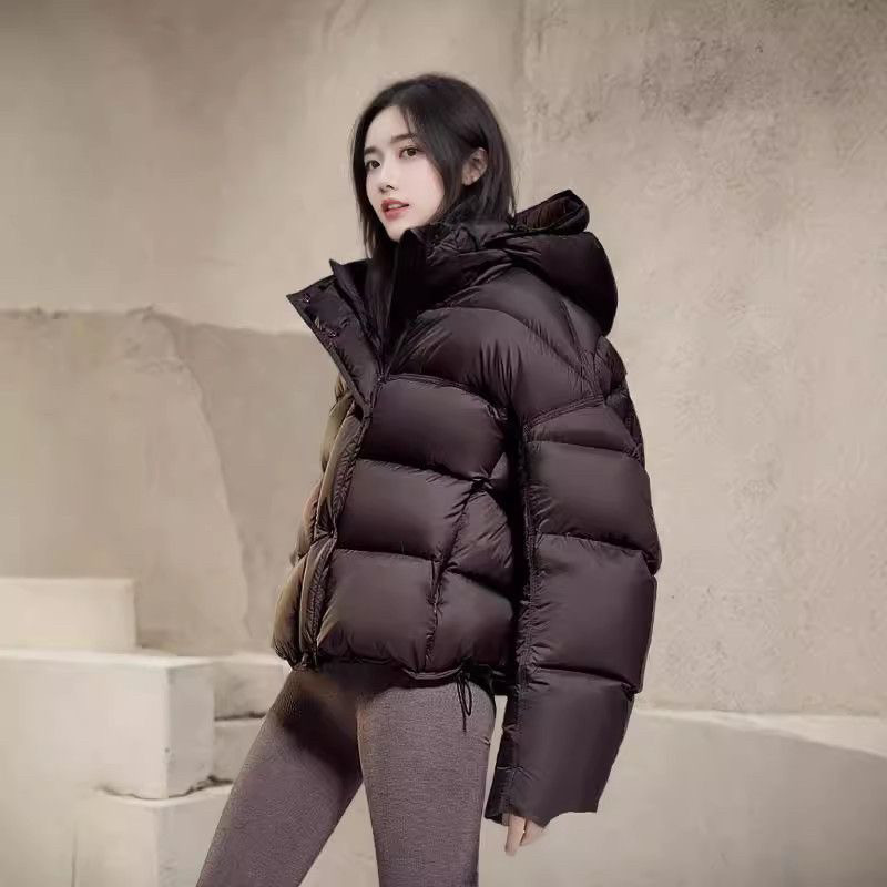 Missfofo fierdear女短款2025冬季新款小个子面包服连帽外套