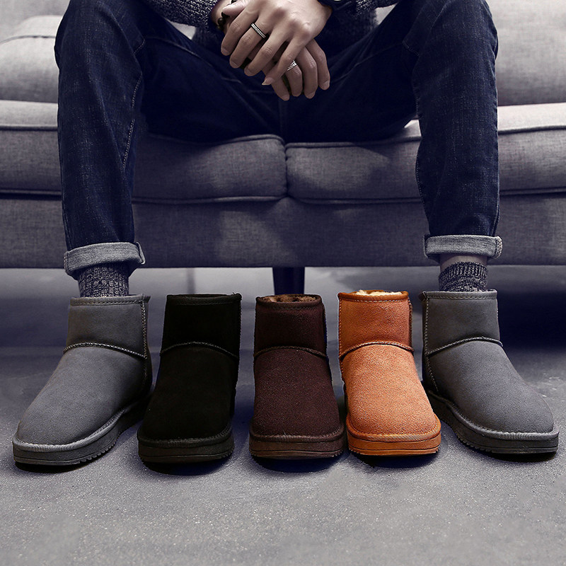 雪地靴男老人棉鞋中老年爸爸鞋保暖加绒厚老头冬季爷爷冬天面包鞋|ruв категории Мужская обувь, сапоги - от Buy2taobao.com для оказания профессиональной услуги покупки агента Taobao