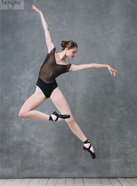 Grishko俄罗斯进口芭蕾舞服练功服女成人短袖体操服DA1805M