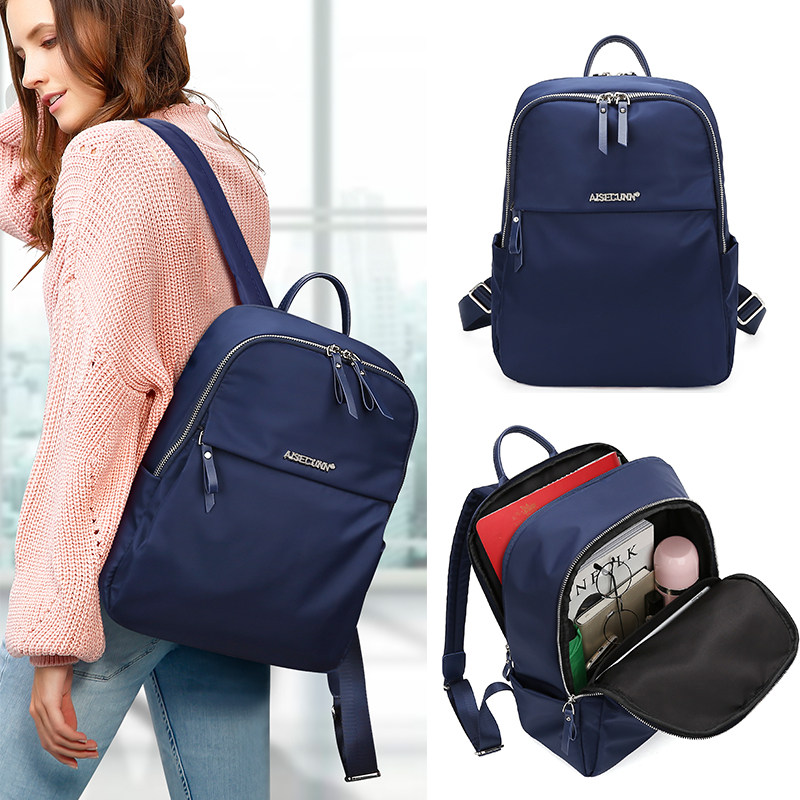 电脑包女双肩包2020新款商务尼龙背包 14/15.6寸笔记本牛津布书包