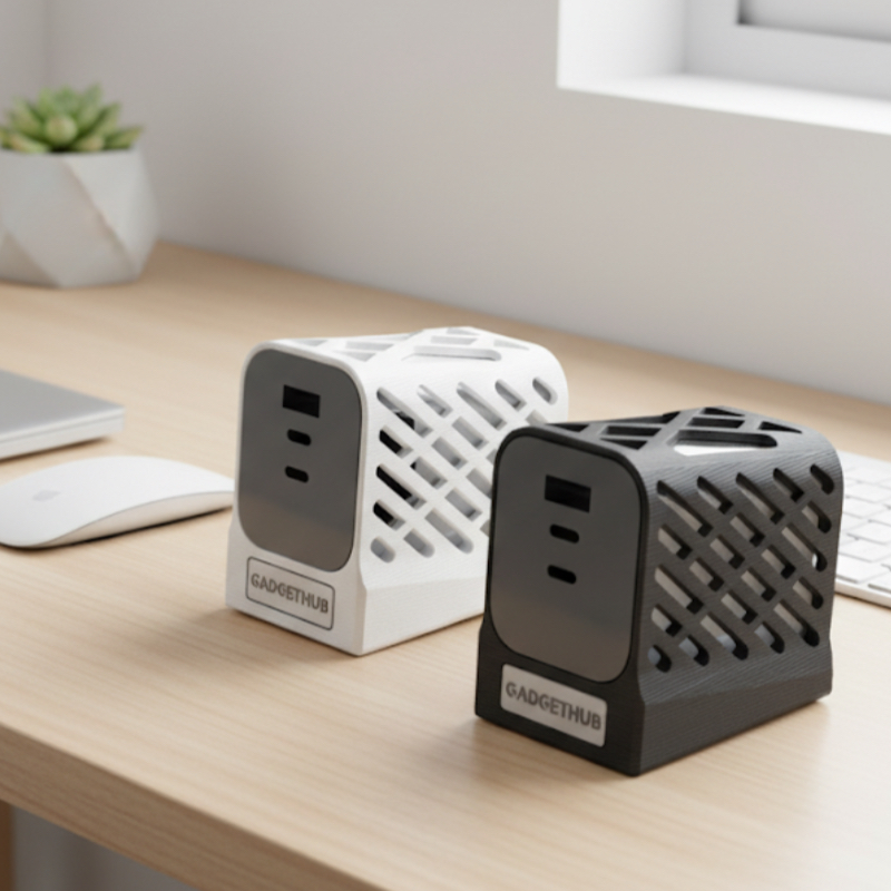 酷态科安克奥海充电器3d塑料散热风扇底座140w100w桌面不带充电器