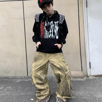 懒惰致死标语连帽卫衣