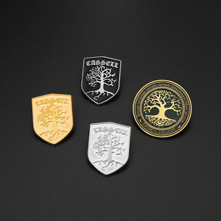 世界树胸针龙族徽章卡塞尔学院校徽学院校徽屠龙游戏小说周边勋章