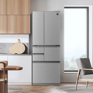 日本直送夏普24年502L净离子群变频节能冰箱大容量冷冻柜