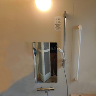 日本直送东陶浴室花洒滑杆老人安全扶手花洒升降杆二合一白色