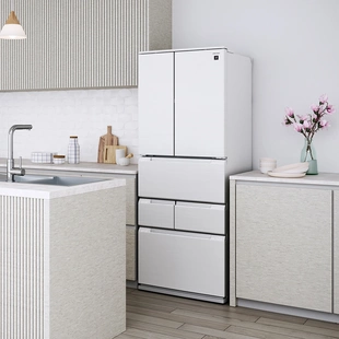 日本进口夏普25年款 电冰箱净离子群节能冰箱100v 429升超薄法式