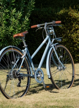 日本直送普利司通禧玛诺7档变速绿色环保复古轻便自行车Mark Rosa