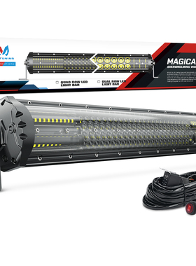 越野汽车led长条灯12v车顶灯强光改装前杠灯超亮24伏远光狗反击灯