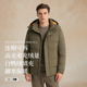 高克重白鸭绒可拆连帽男士 PSM 2025秋冬新款 保暖羽绒服人