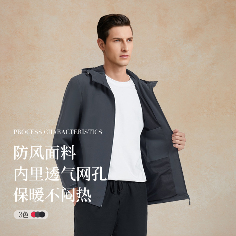 Posemer/堡马2025秋冬新款保暖透气网孔男士户外外套（偏小一码）,男装,风衣,淘宝优惠券,粉丝福利购,淘宝优惠卷