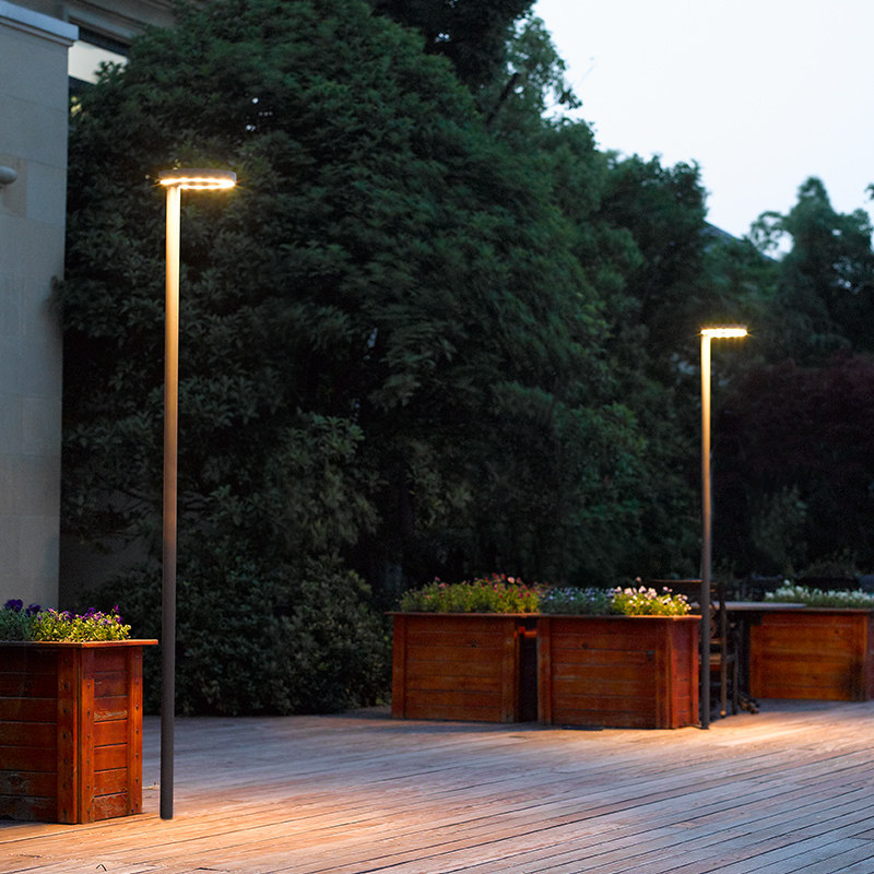 路灯户外灯高杆灯led庭院别墅道路工程防水照明广场现代简约2.2米