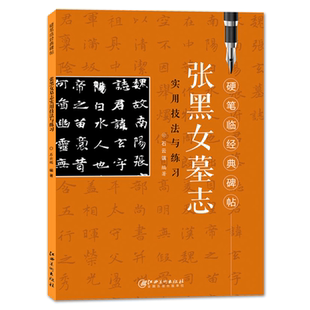 张黑女墓志实用技法与练习 硬笔临经典碑帖 魏碑钢笔楷书练字帖临摹历代碑帖精粹 技法讲解书法学习硬笔临古帖 硬笔书法入门教程