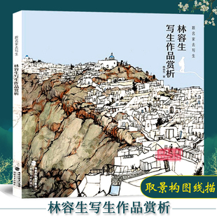 林容生写生作品赏析 国画山水风景写生创作技法实例教程书籍全解 取景构图 跟名家去写生 线描写生 写生范例画家写生画稿正版