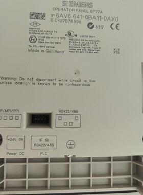 6AV6641-0BA11-0AX0 OP77A 触摸屏 触控屏 文本显示器议价维修
