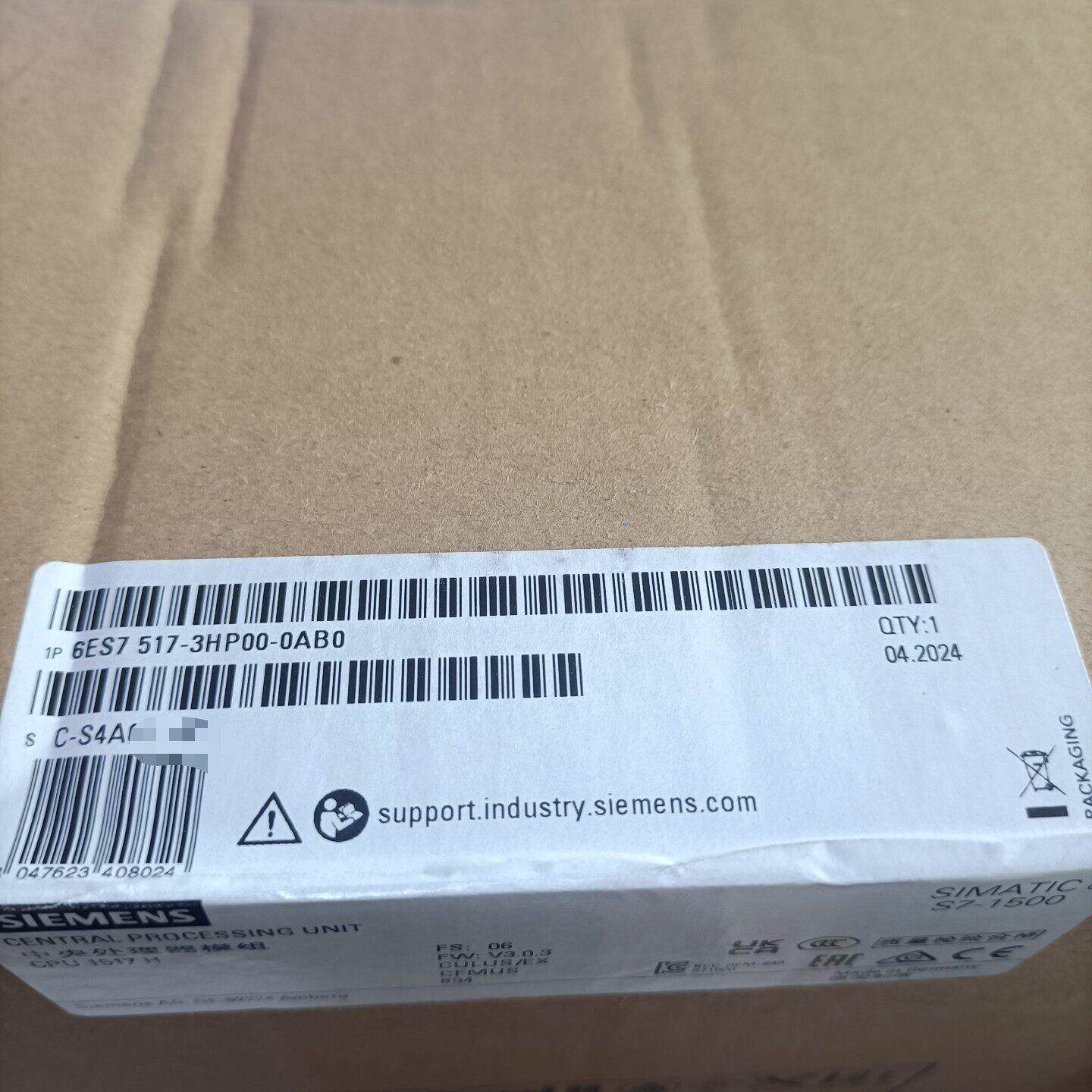 6ES7 517-3HP00-0AB0 PLC 中央处理器模组 工业控制模块议价维修