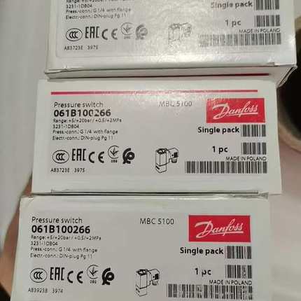 议价丹佛斯压力开关061B100266  5/20barm现货议维修