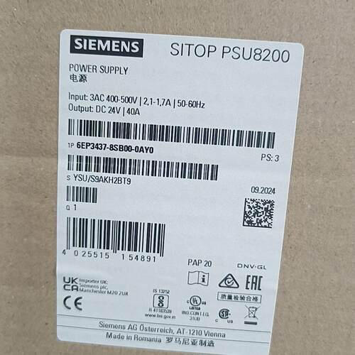 6EP3437-8SB00-0AY0 工控电源 SITOP PSU8200 DC24V 40A议价维修