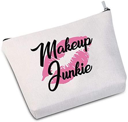 makeup junkie cosmetic bag makeup lover gift love for makeup