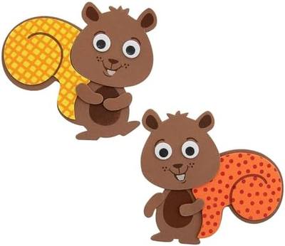 HAPPY DEALS ~ Fall Squirrel Craft Kit - Makes 12 Individuall