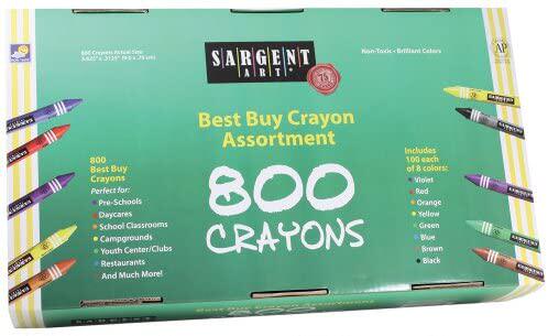 sargent art 800-count regular crayon class pack  best buy as